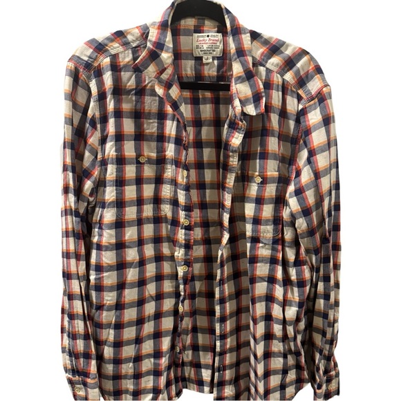Lucky Brand Shirt Mens Size Large Multicolor Long Sleeve Button Down Outdoor - Picture 1 of 4